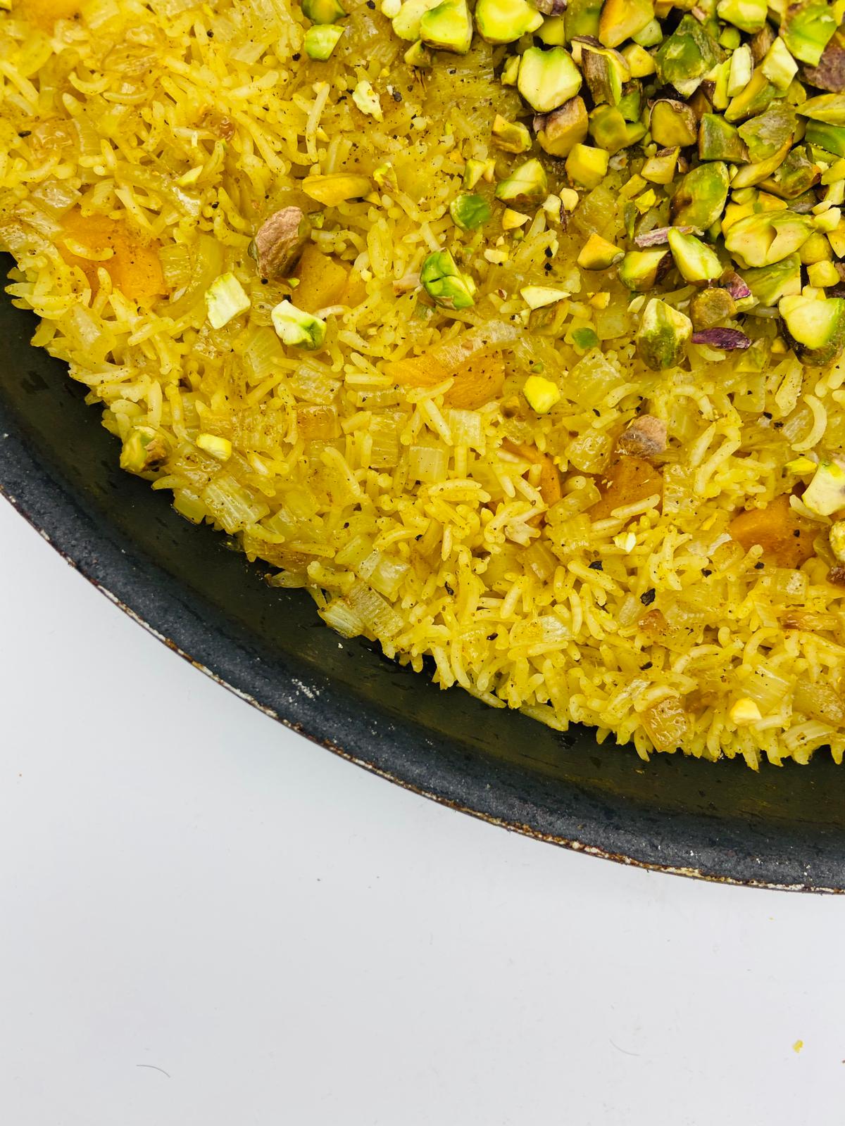 APRICOT AND PISTACHIO RICE PILAF Ta'amim