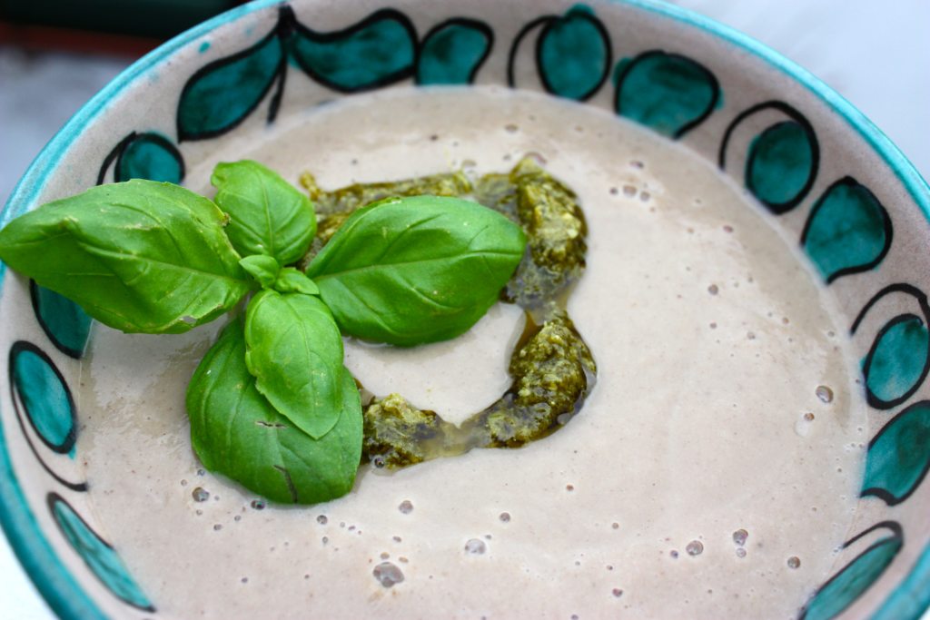 Vegan Creamy Mushroom Soup by Lara Balsam