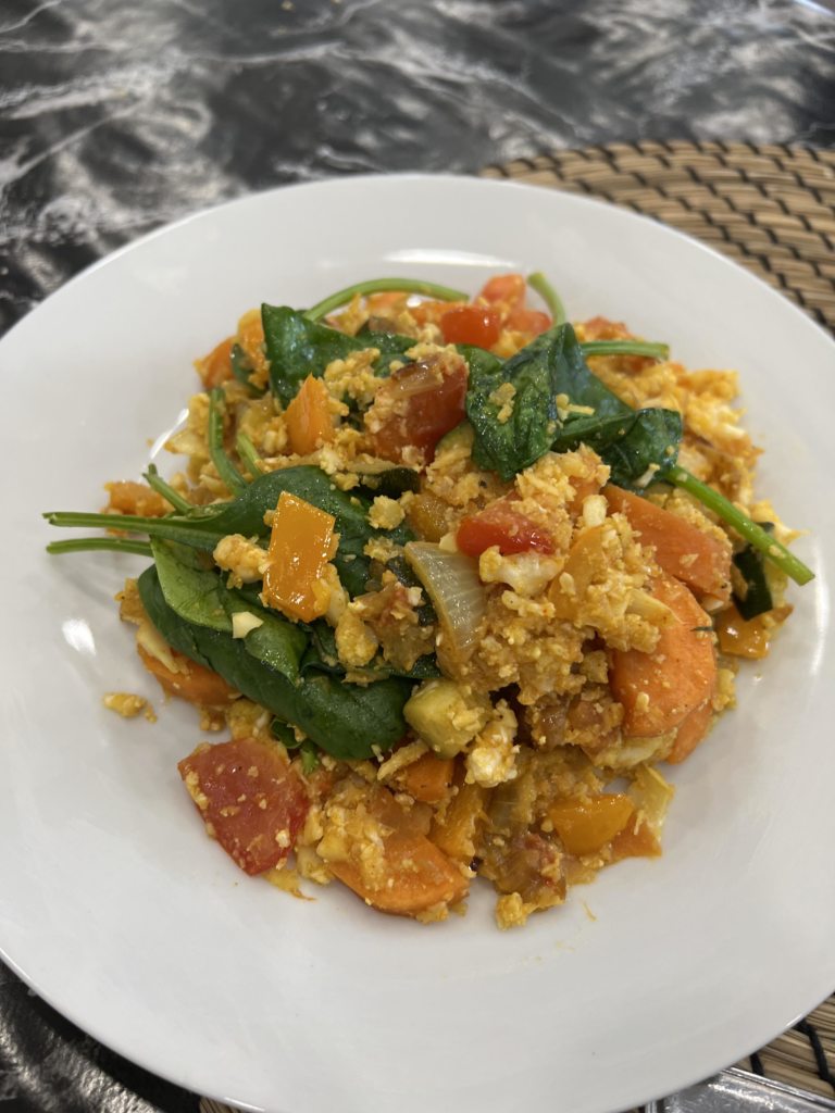 Sophia's vegetable stir fry with cauliflower rice