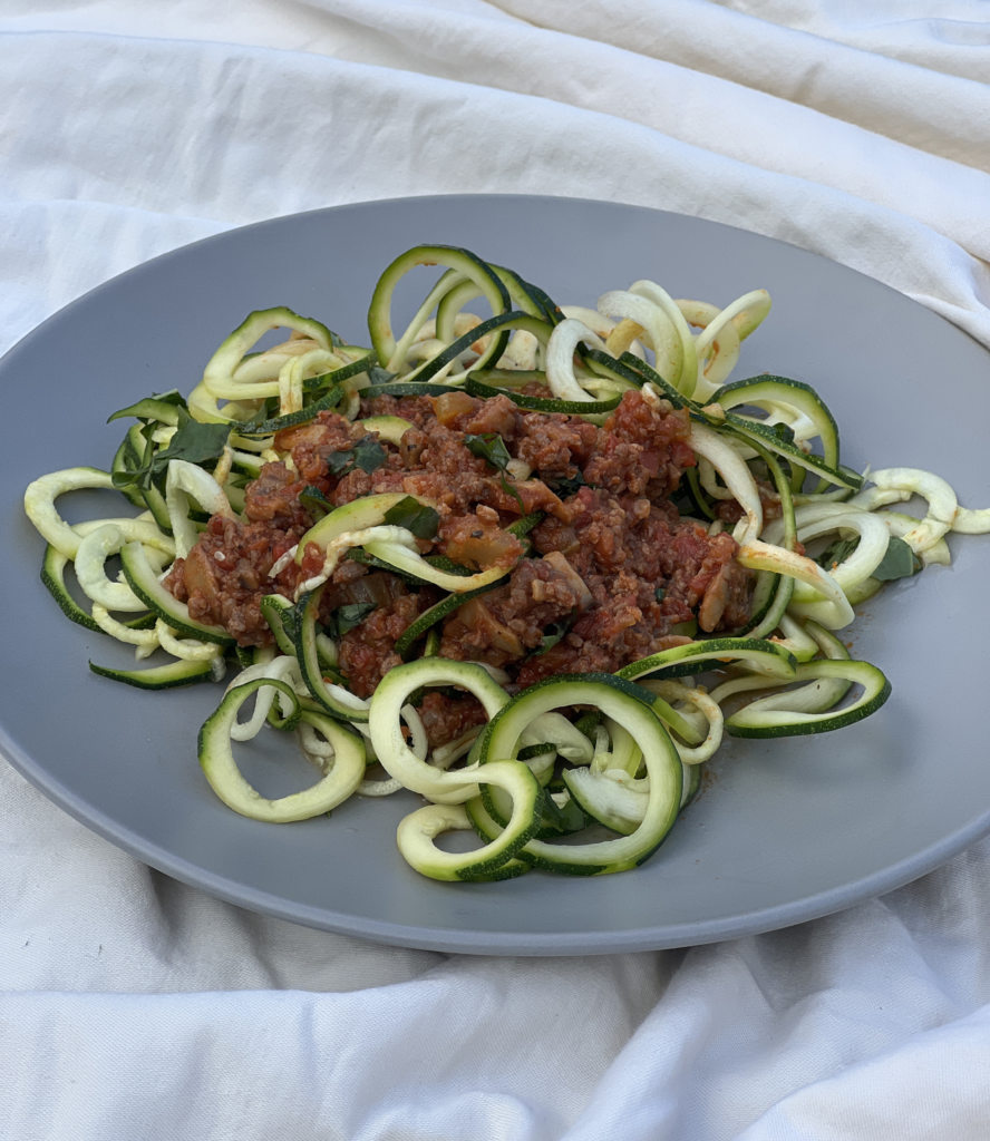 Courgetti Bolognese