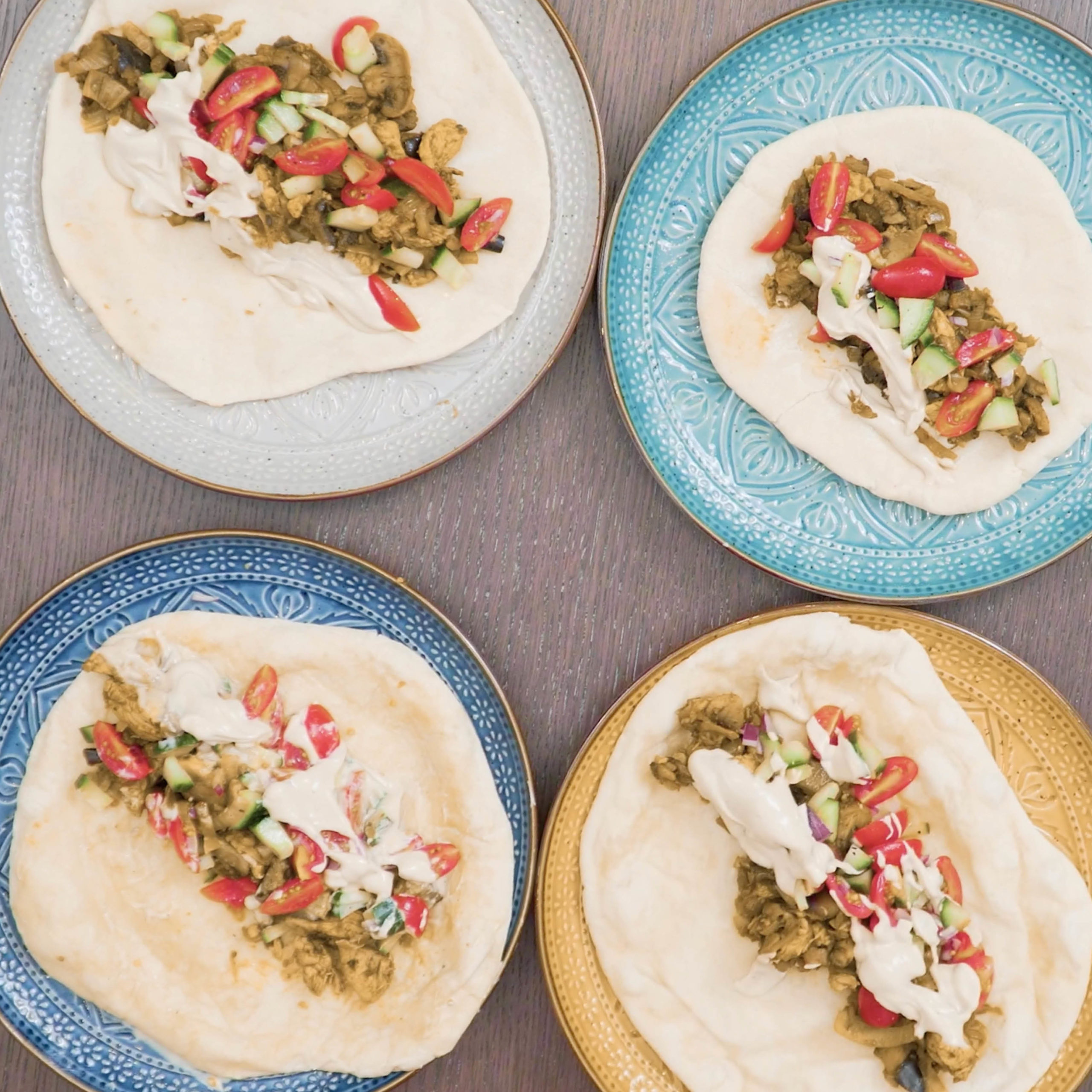 Budget-friendly Chicken Shawarma and Laffa for 4 - Ta'amim